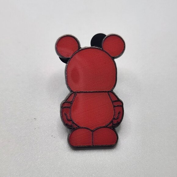 Disney Pin Trading Vinylmation‎ Jr Red Mickey Mouse Disney Parks 2012 - Picture 1 of 3